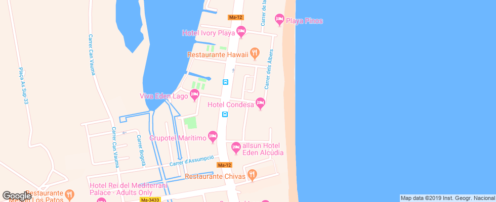 Отель Condesa De La Bahia на карте Испании