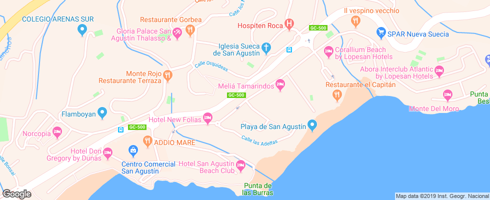 Отель Costa Canaria Bull на карте Испании