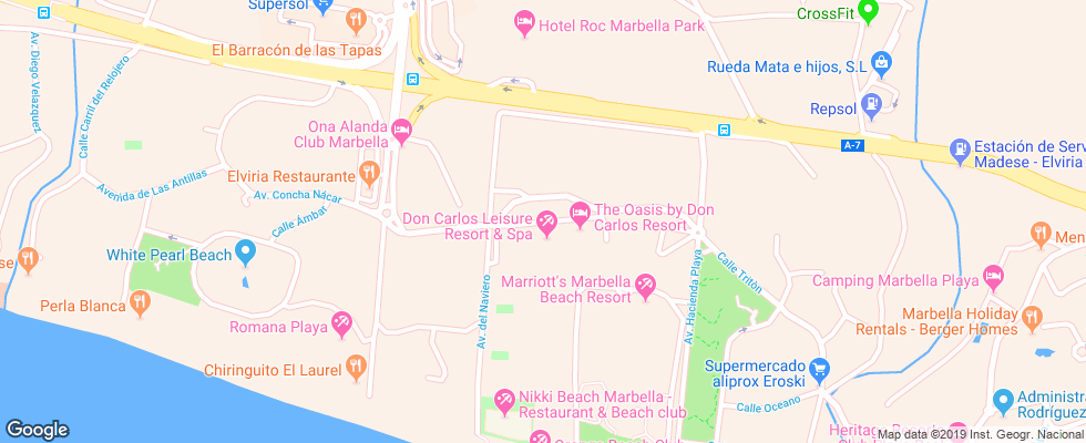 Отель Don Carlos Leisure Resort & Spa на карте Испании