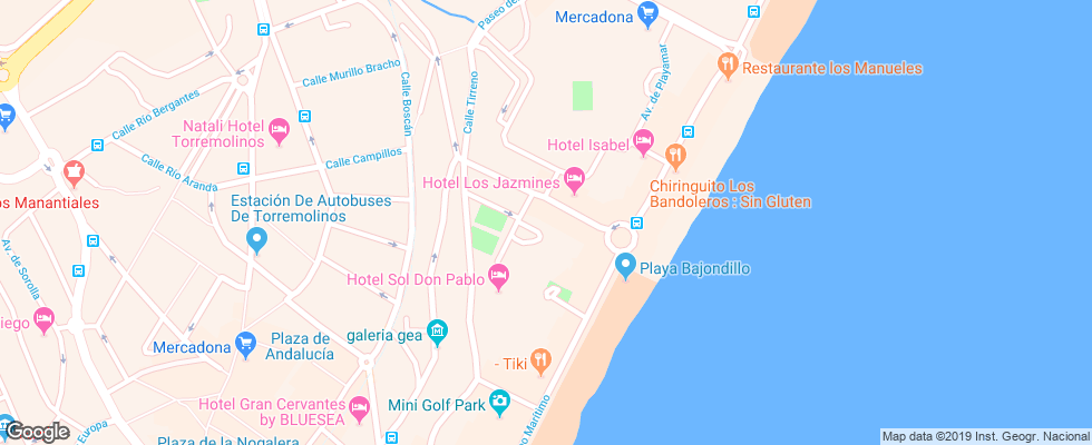 Отель Don Paquito на карте Испании
