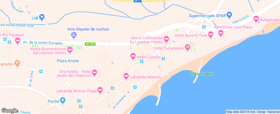 Отель Escorial на карте Испании