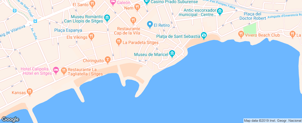 Отель Estela Barcelona на карте Испании