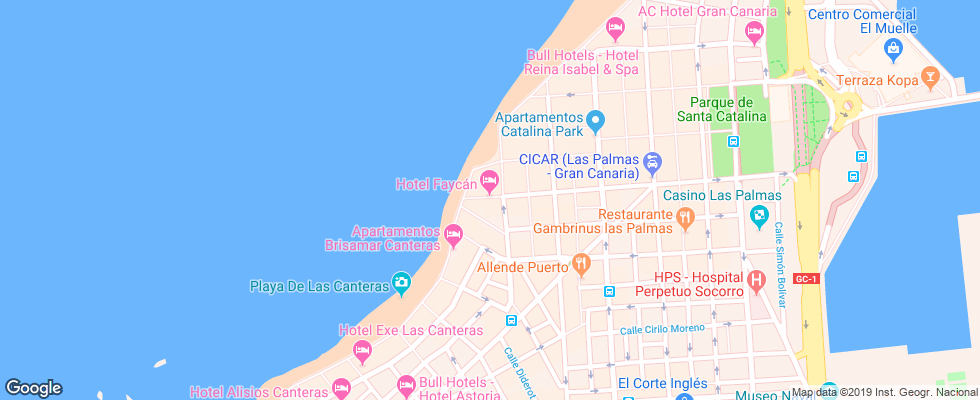Отель Faycan на карте Испании