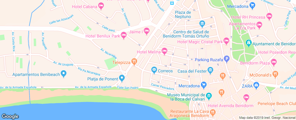 Отель Fleming на карте Испании