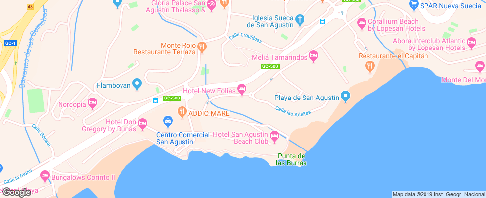 Отель Folias на карте Испании