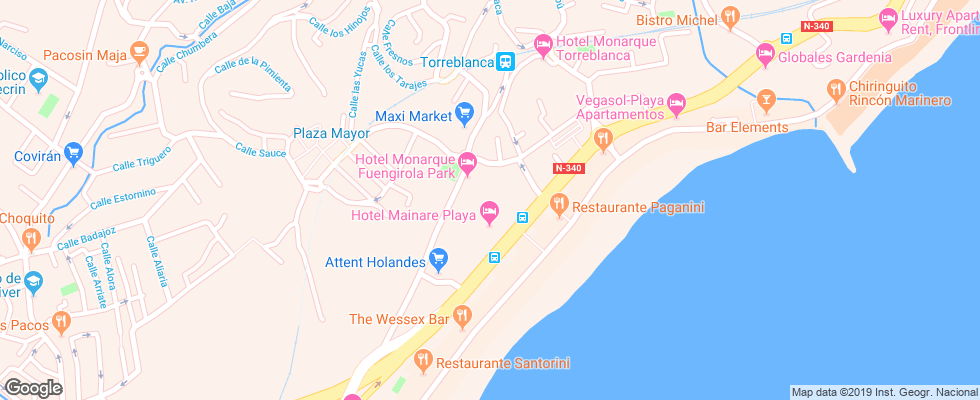 Отель Fuengirola Park на карте Испании