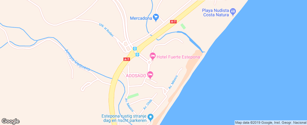 Отель Fuerte Estepona Suites Spa на карте Испании