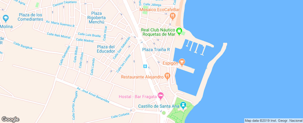 Отель Hlg Colonial Mar на карте Испании