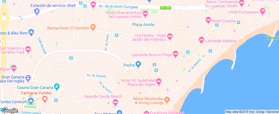 Отель Hotel Green Field на карте Испании
