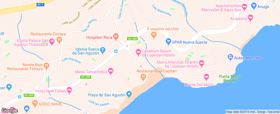Отель Ifa Beach на карте Испании