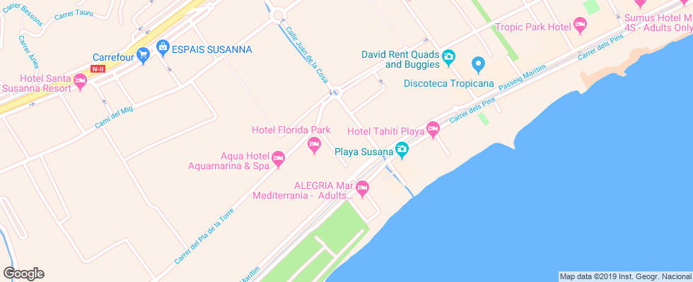 Отель Indalo Park на карте Испании