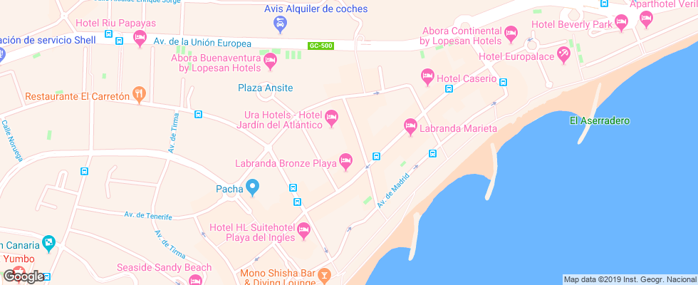 Отель Jardin Del Atlantico Apt на карте Испании