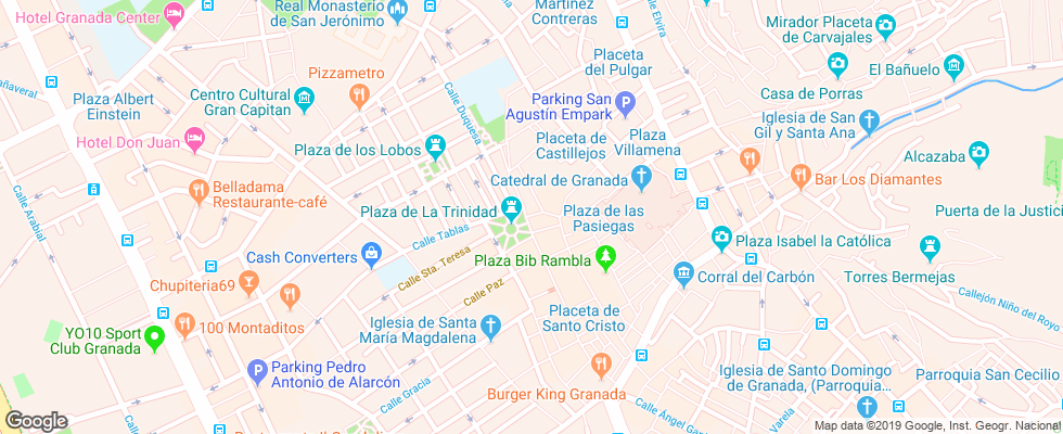 Отель La Casa De La Trinidad на карте Испании