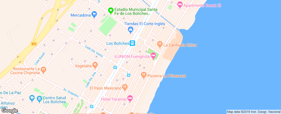 Отель La Jabega на карте Испании