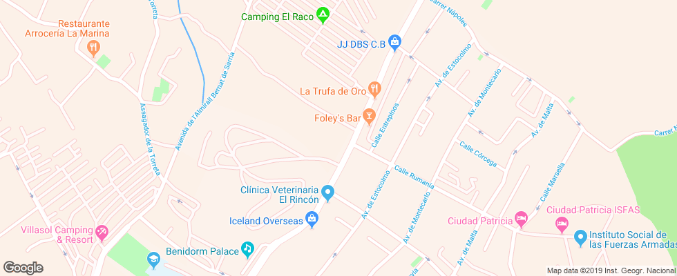 Отель Levante Club & Spa на карте Испании