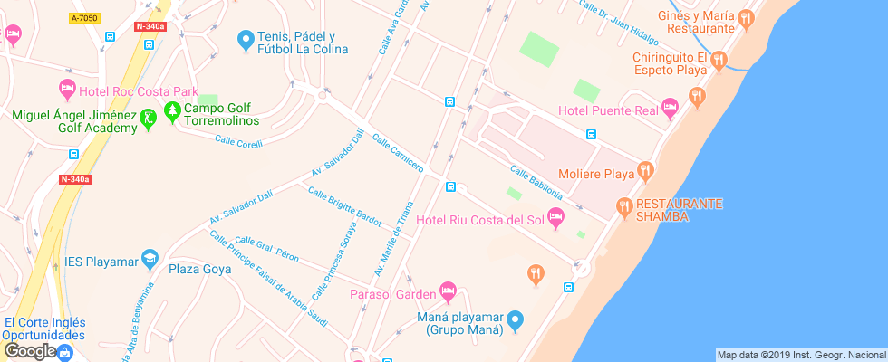 Отель Luca Costa Lago на карте Испании