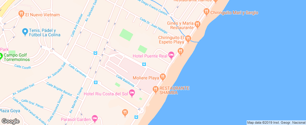 Отель Marconfort Beach Club на карте Испании