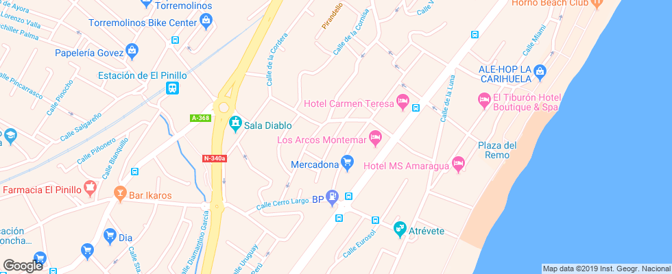 Отель Marina Sur на карте Испании
