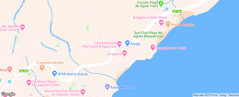 Отель Marinasol на карте Испании