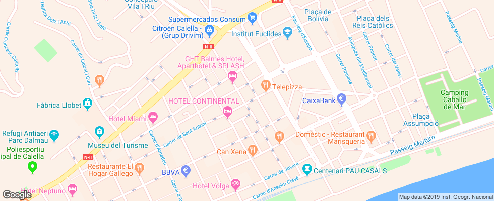 Отель Marisol на карте Испании