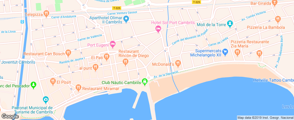 Отель Monica на карте Испании