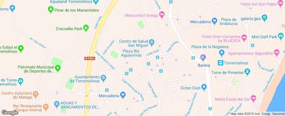 Отель Natali Torremolinos на карте Испании