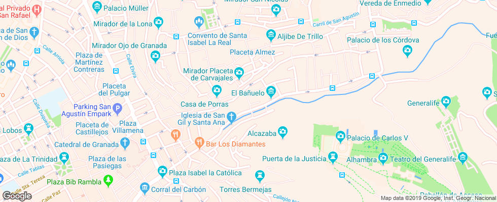 Отель Palacio De Santa Ines на карте Испании