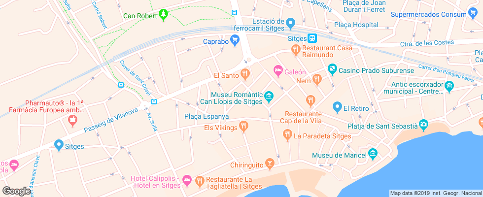 Отель Piccadilly на карте Испании