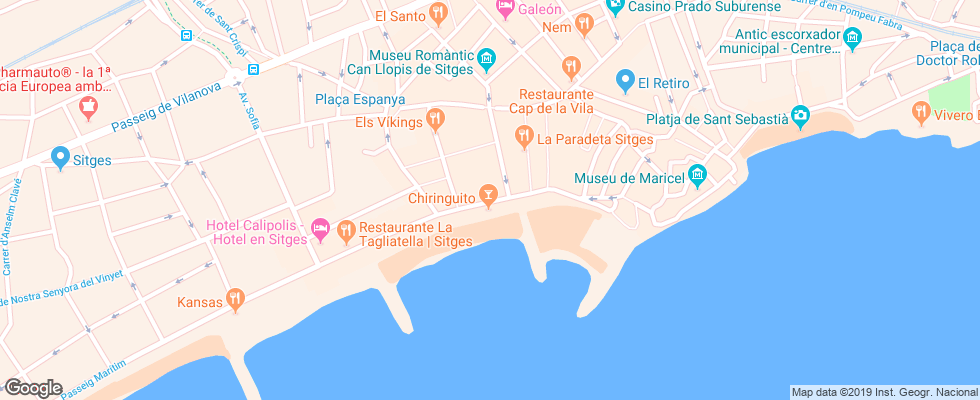 Отель Platjador на карте Испании