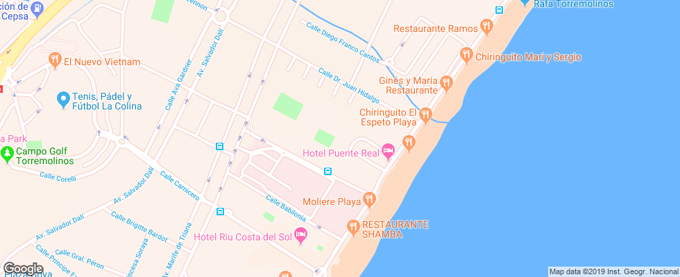 Отель Puente Real на карте Испании