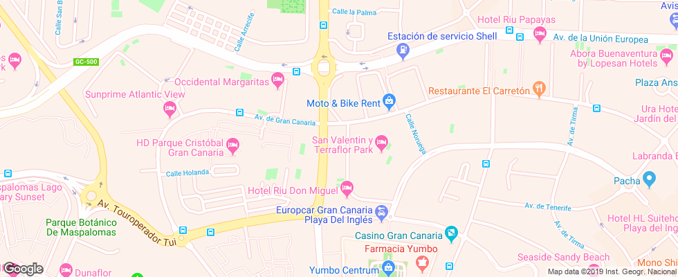 Отель Rondo Aparthotel на карте Испании