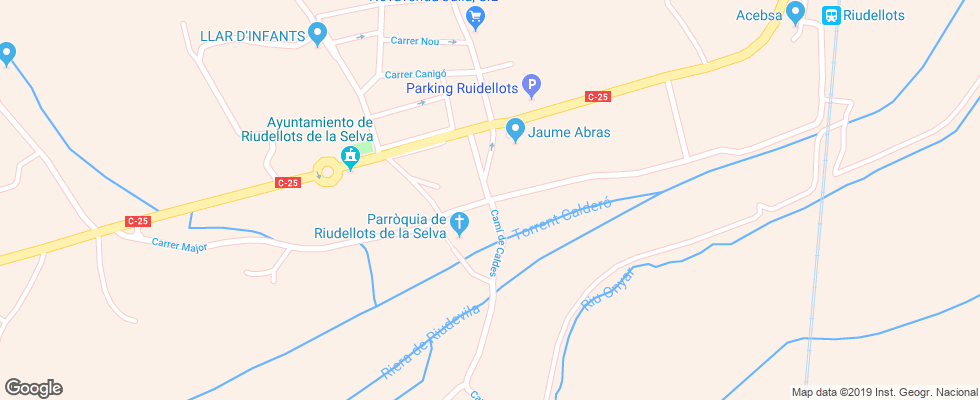 Отель Salles Hotel Aeroport Girona на карте Испании