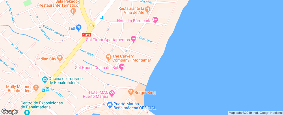 Отель Sol Timor Apt на карте Испании