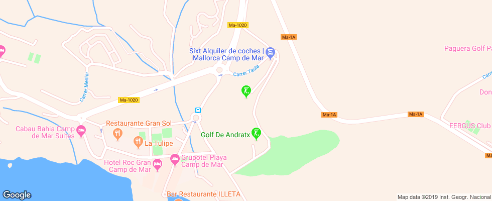 Отель Steigenberger Golf & Spa Resort на карте Испании