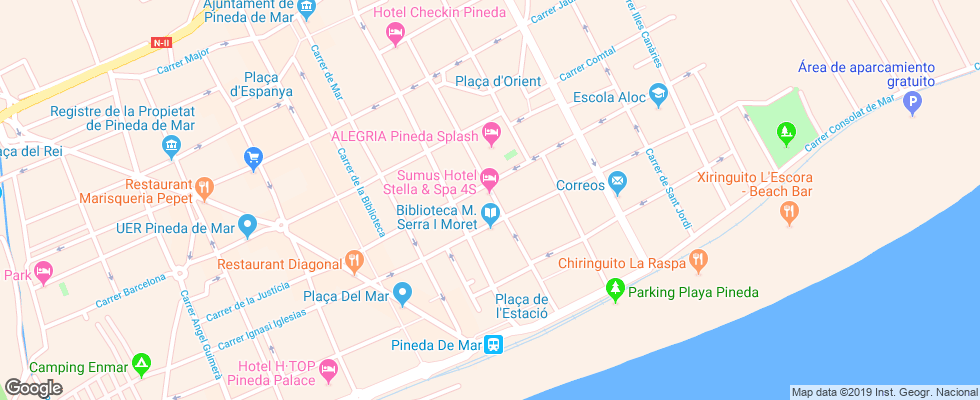 Отель Sumus Stella And Spa на карте Испании