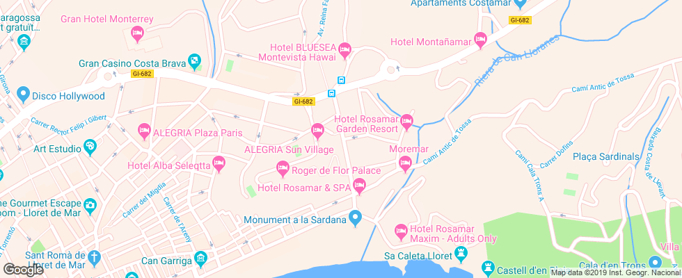 Отель Sun Village на карте Испании