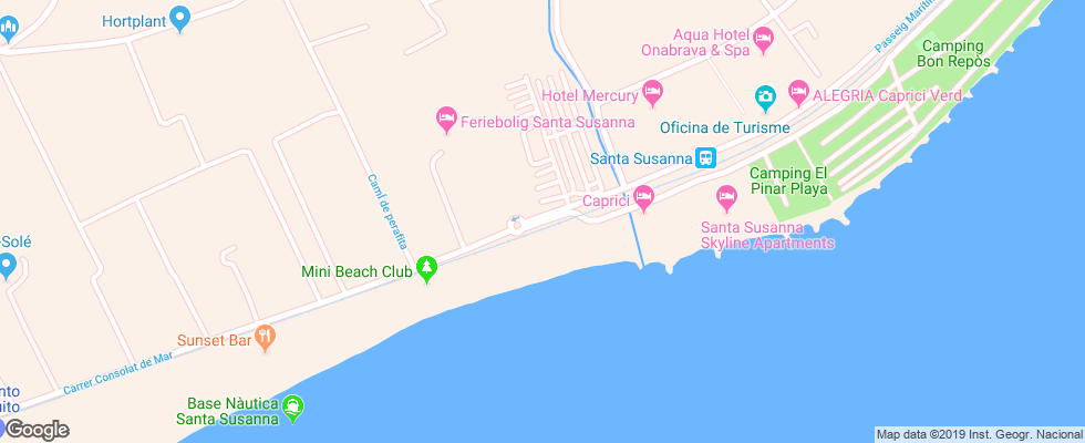 Отель Tahiti Playa Suites на карте Испании