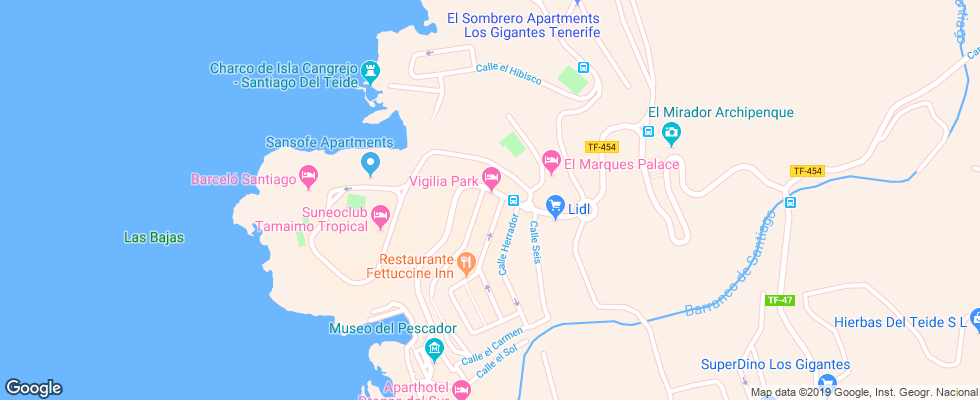 Отель Vigilia Park на карте Испании