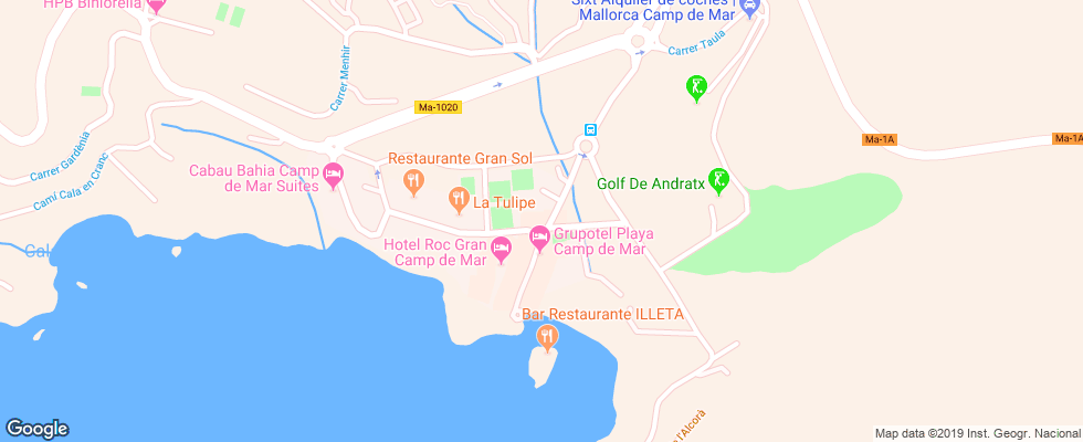 Отель Villa Real Apt на карте Испании