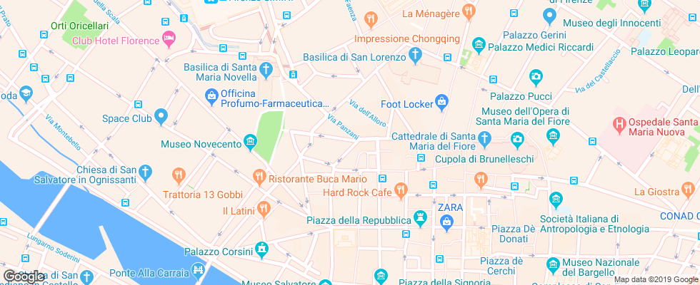 Отель Abaco на карте Италии