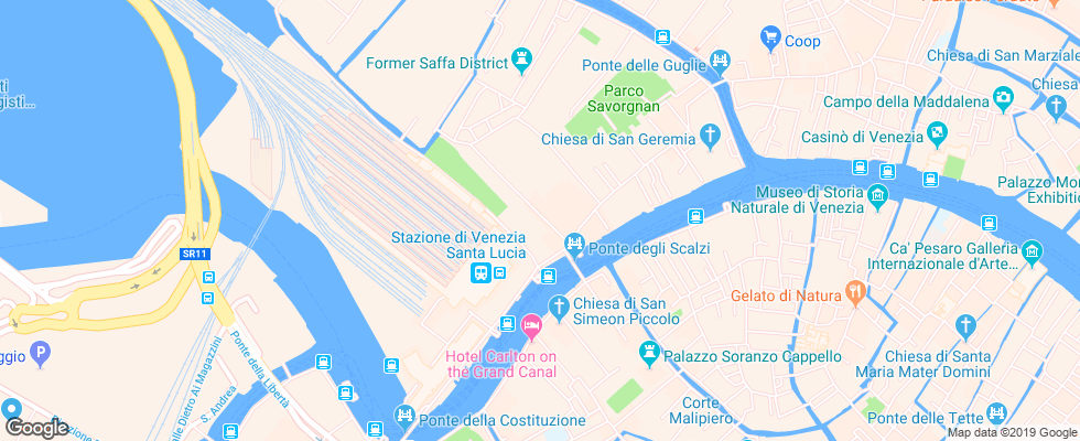 Отель Abbazia Hotel Venice на карте Италии