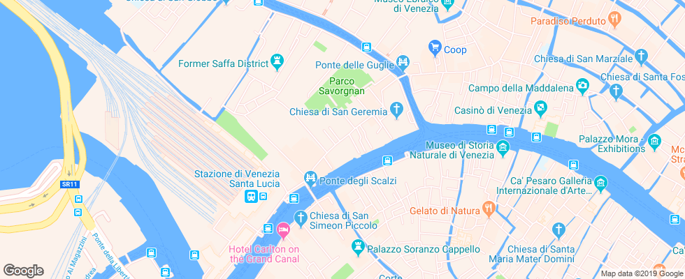 Отель Adua Venezia на карте Италии