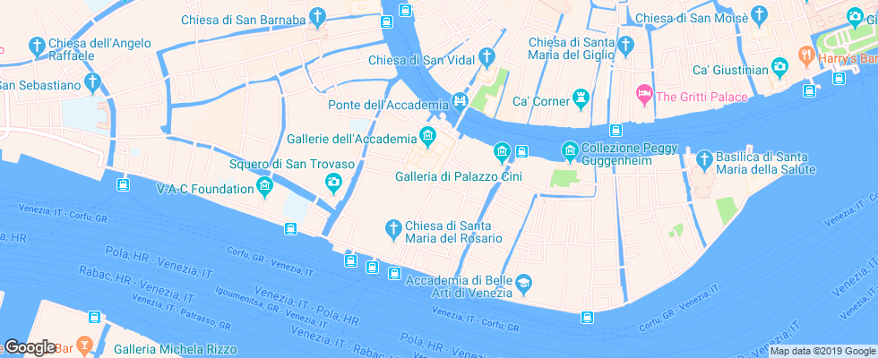 Отель Agli Alboretti на карте Италии