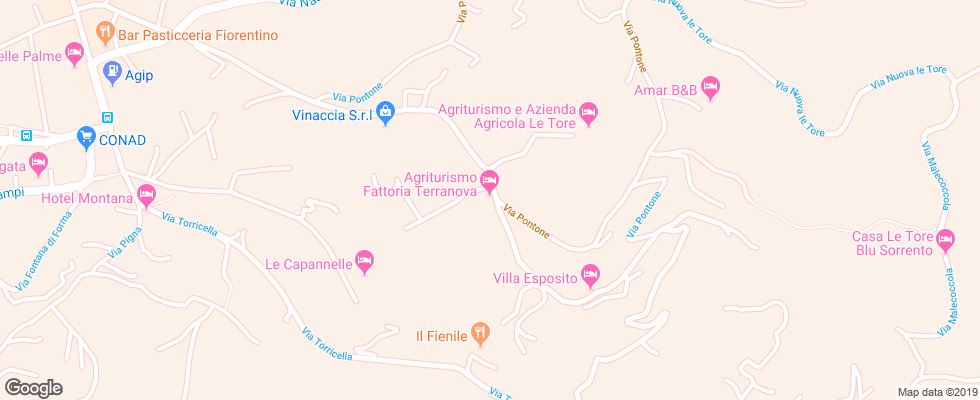 Отель Agriturismo Fattoria Terranova на карте Италии