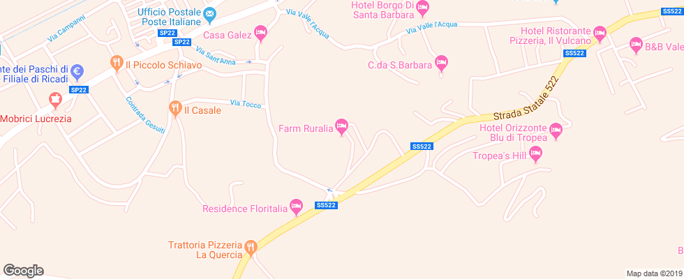 Отель Agriturismo Ruralia на карте Италии