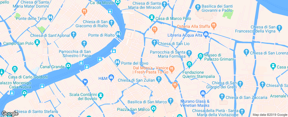 Отель Ai Reali на карте Италии