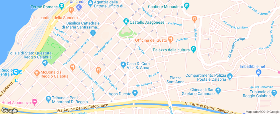 Отель Al Castello Luxury на карте Италии
