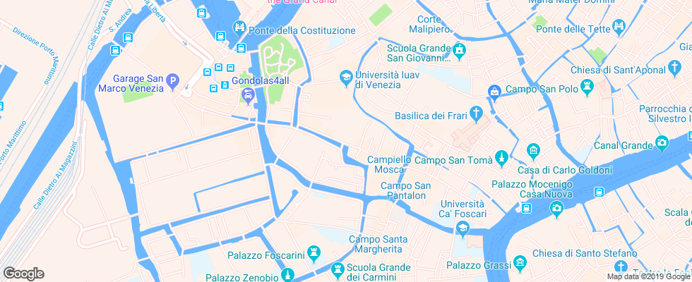 Отель Al Sole Venezia на карте Италии