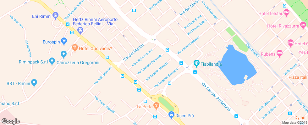 Отель Alba Serena на карте Италии