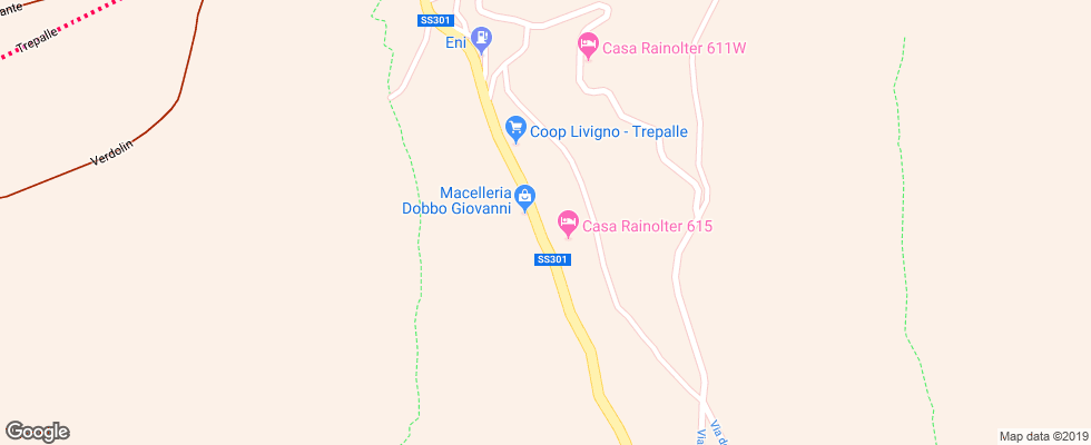 Отель Albergo 2000 на карте Италии